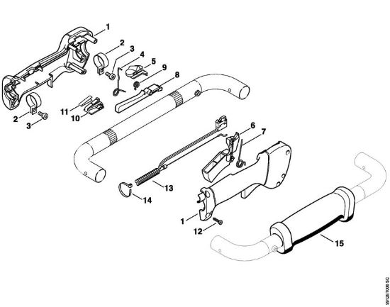 Impugnatura di comando BT 130 BT 130-Z brand Stihl